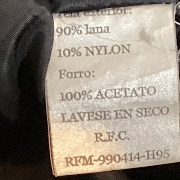 VTG Di' Nuovo Sz 34/Medium Gray Wool Removable-Hood Coat #2F - Picture 8 of 9